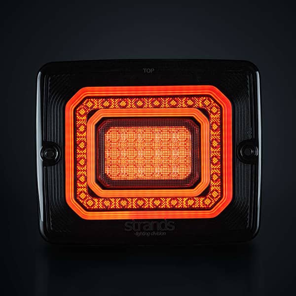 Photo 1 du Feu Arrière carré FOR9T Illusion Fonction Stop / Recul 10-40V